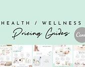 Health/Wellness Pricing Guides Set - Canva Templates - Massage Template | Spa Template | Health Template