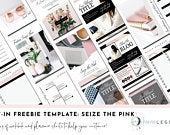 Opt-in Freebie Canva Template - Seize the Pink! | Canva Workbook Template | Lead Magnet Template | Landing Page Template