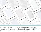 Le Paperie White Papers & Bullet Journal Canva Template Kit | Journal Prompts | Writing Journal Templates | Goodnotes