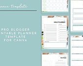 Printable Planner Canva Template