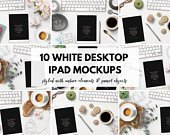 iPad Mockups - Bookstagram - Styled Desktop Images for Photoshop & Canva