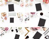 Book iPad Mockups | iPad Pink Collection Mockups | Feminine iPad Mockups