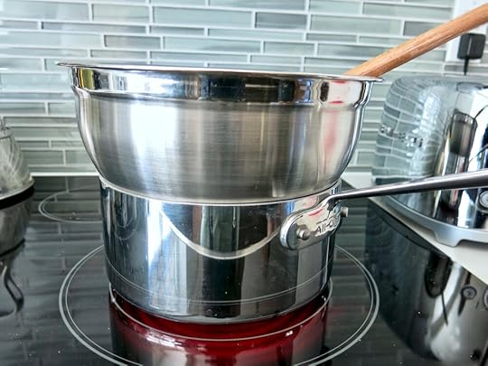 Here’s my double-boiler. I made it myself.