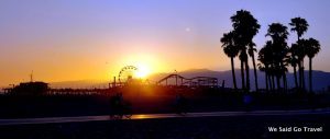 Sunset in Santa Monica by Lisa Niver