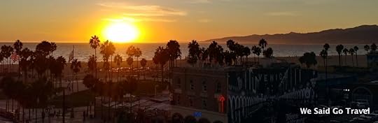 Sunset from the rooftop at Hotel Erwin