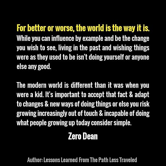 The world is the way it is