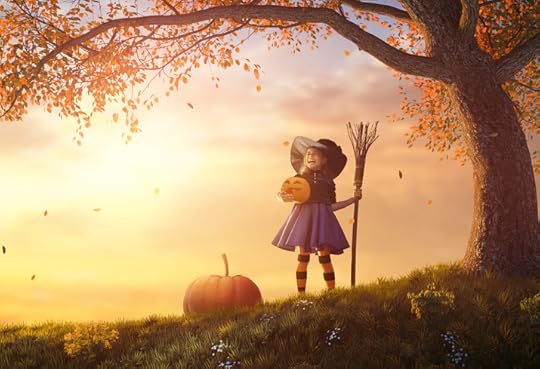Young Girl in Halloween Costume