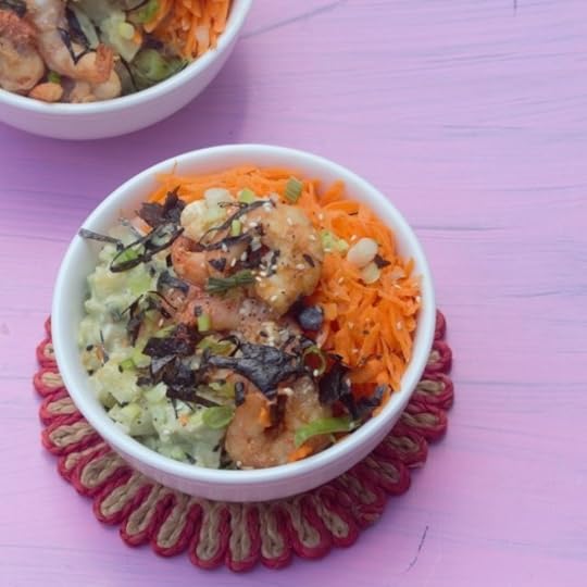 Spicy Shrimp Sushi Bowls
