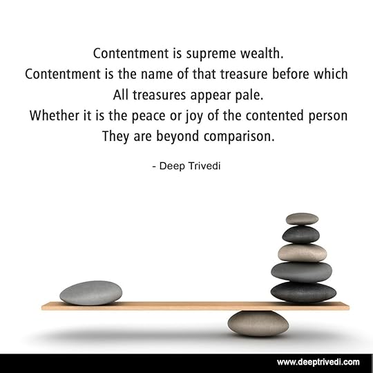Contentment is supreme wealth