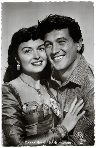 Donna Reed and Rock Hudson in Gun Fury (1953)