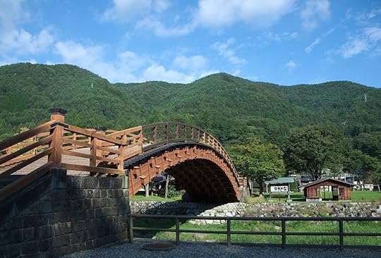 Wooden bridge in Nagano Prefecture, Japan