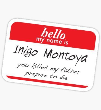 Image result for hello i'm inigo sticker