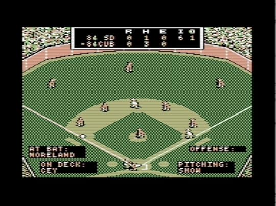 MicroLeague Baseball main display