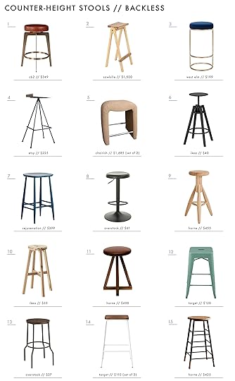 Emily Henderson Stools Counter Height Without Back New