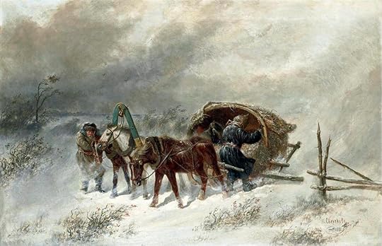 Nikolai-Sverchkov-A-Troika-in-a-Blizzard