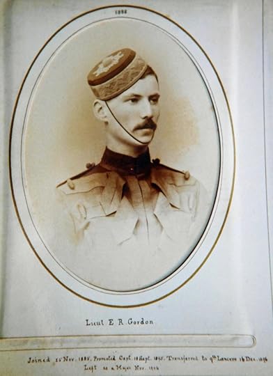 Edward Robertson Gordon as a Lieutenant in the 2nd Dragoon Guards in 1888, when the regiment was in Umballa, India (1st the Queen’s Dragoon Guards Regimental Museum).