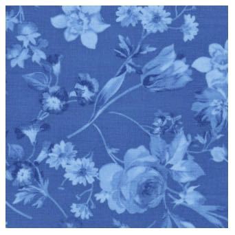 Afternoon Picnic Fabric Blue Tonal by Nancy Zieman for Riley Blake Designs
