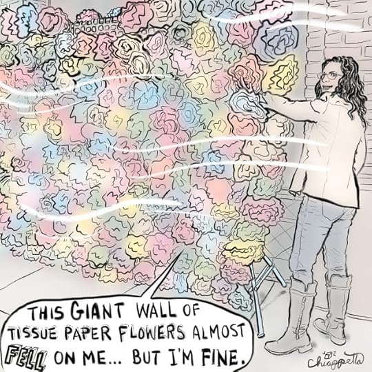 Beware the Wall of Tissue Paper Flowers by Joe Chiappetta is rare digital art on MakersPlace