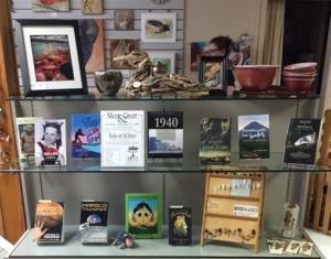 The books featured at the Books on Third opening. My family has copies of Grasshopper Girl, Called, The Gift, and the Marsco Dissident.