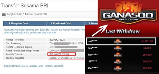bukti kemenangan bermain disitus ganasqq