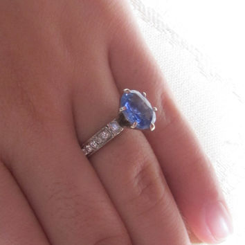 Periwinkle Engagement Rings Spininc Rings Periwinkle Engagement Rings