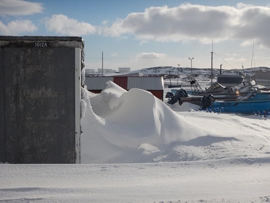 snow drift in the arctic