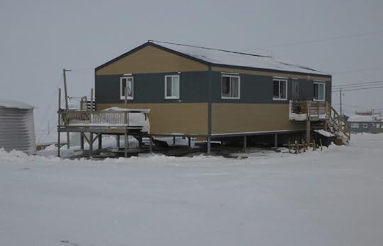 elevated house in the arctic