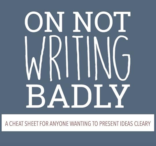 On Not Writing Badly