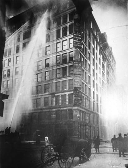 Triangle Shirtwaist Factory fire on March 25, 1911 from front page of The New York World (Source: Cornell University ILR School Kheel Center © 2011)