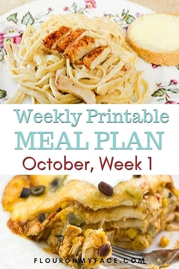 October Weekly Meal Plan 1 featured image