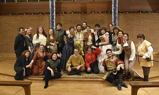 The Britches and Hose Production of Twelfth Night in 2017. I was a wandering singing musician person - we called ourselves the Festettes!