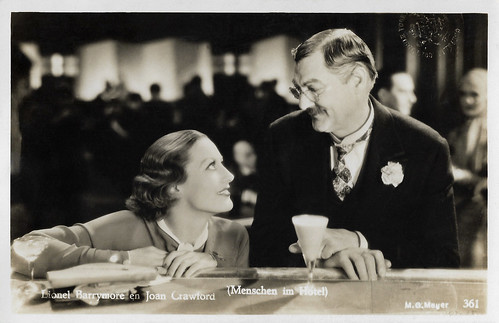 Joan Crawford and Lionel Barrymore in Grand Hotel (1932)