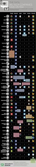 What Does Big Tech Know About You? Basically Everything infographic