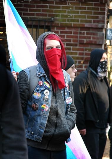 Antifa activist, Portland (cc photo: Old White Truck)