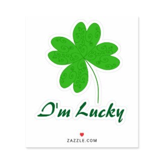 I’m Lucky Clover Sticker