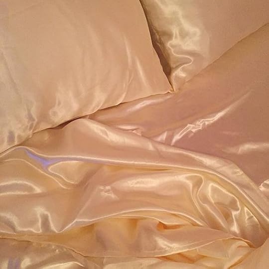 aesthetic, peach, and silk image