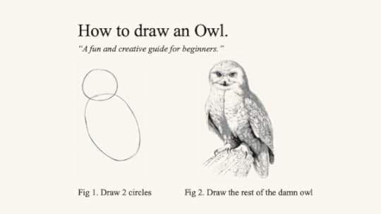 How to draw an owl