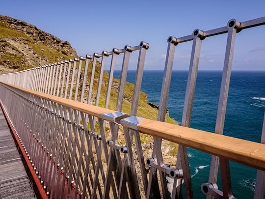 Tintagel footbridge close up