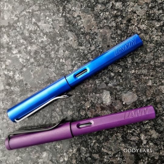 Lamy Safari Limited Edition Dark Lilac and Lamy Ocean Blue Al Star Fountain Pens