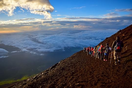 Mt.Fuji climbing; Shutterstock ID 347158025; Purchase Order: ANA 2019 SP2