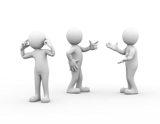 3 people struggling with conflict