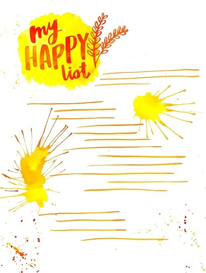 amy tangerine my happy list