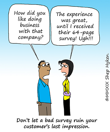 Bad Survey Laves A Bad Last Impression