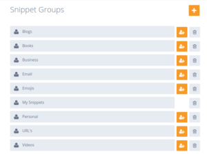 TextExpander - Folders