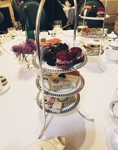 I un-ironically love a cucumber sandwich, just saying. Altho my fave here was the egg salad sandwich with caviar/roe on top. Whut.