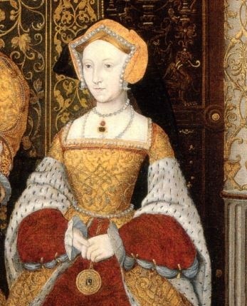 Jane Seymour, from “The Family of Henry VIII” c. 1543-1547. Unknown artist, after Holbein. Hampton Court Palace.