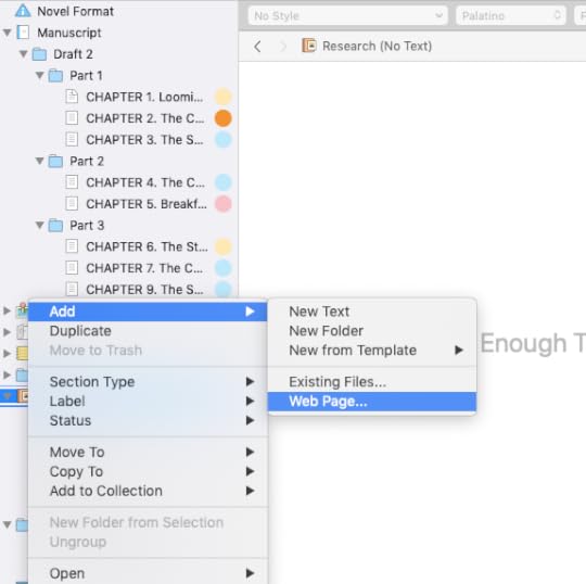 Scrivener Embed Websites