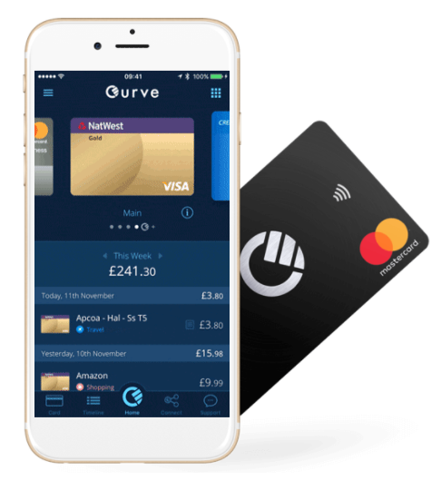 Curve - Combine all your Credit Cards into one card