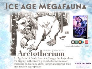 Illustration of an Arctotherium, a prehistoric bear