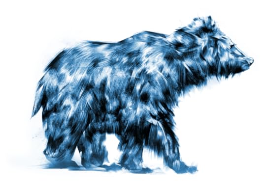 illustration of a shaggy bear - prehistoric bears might have looked like this